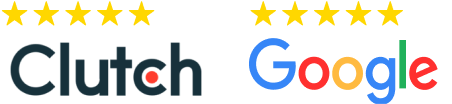 5-star ratings on Clutch and Google