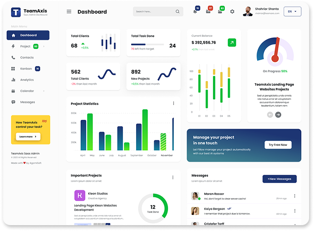 SaaS Dashboard