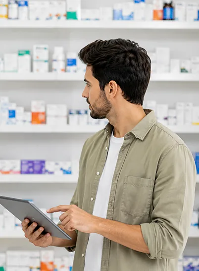 Pharmacist using Medipulse